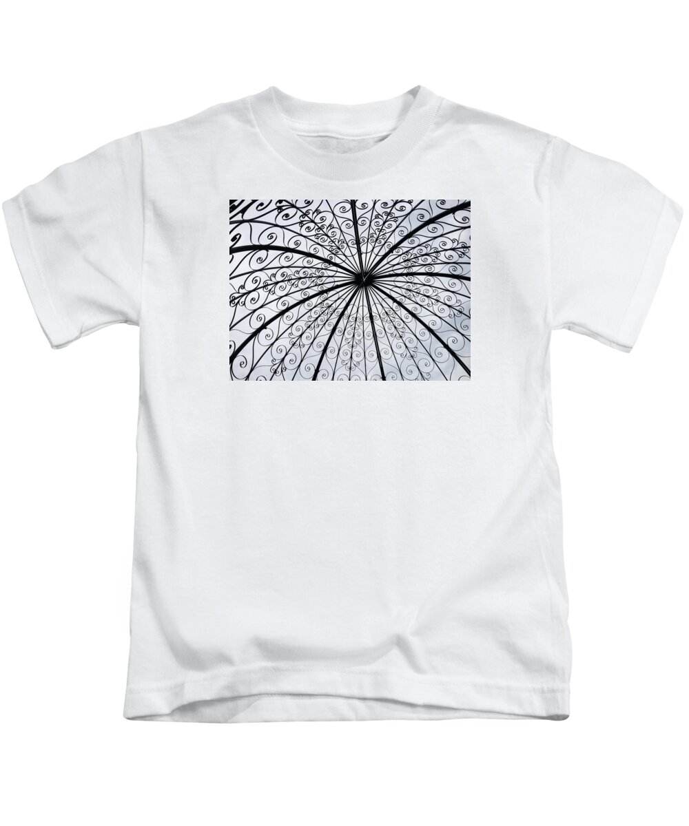 Gazebo Kids T-Shirt featuring the photograph Gazebo - Abstact by Photographic Arts And Design Studio