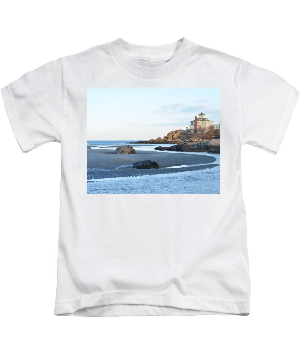 Good Harbor Kids T-Shirt featuring the photograph Good Harbor Beach by Toby McGuire