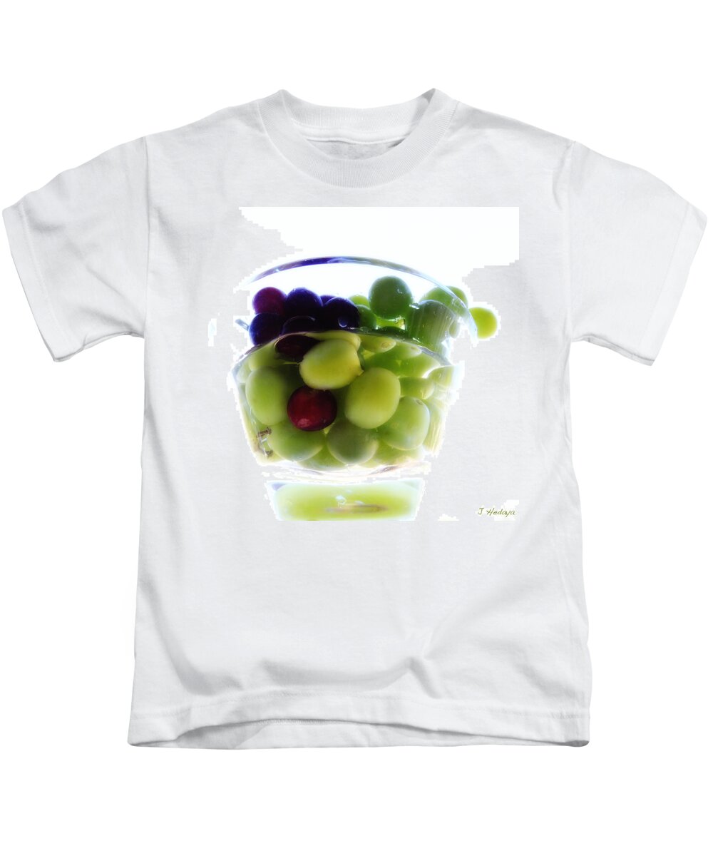 Still Life Kids T-Shirt featuring the photograph Grapes Of Wrath by Joseph Hedaya