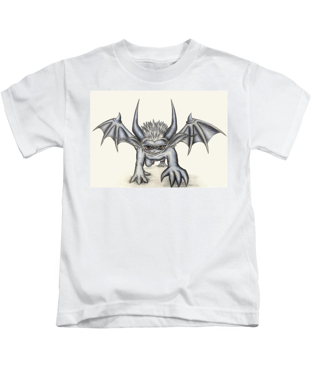 Demon Kids T-Shirt featuring the painting Grevil by Shawn Dall