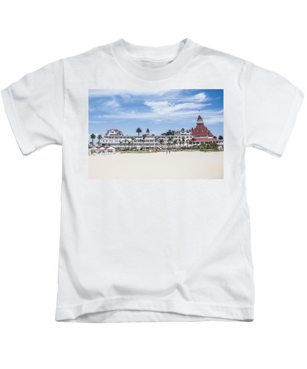 Hotel Kids T-Shirt featuring the photograph Hotel Del Coronado by Ralf Kaiser