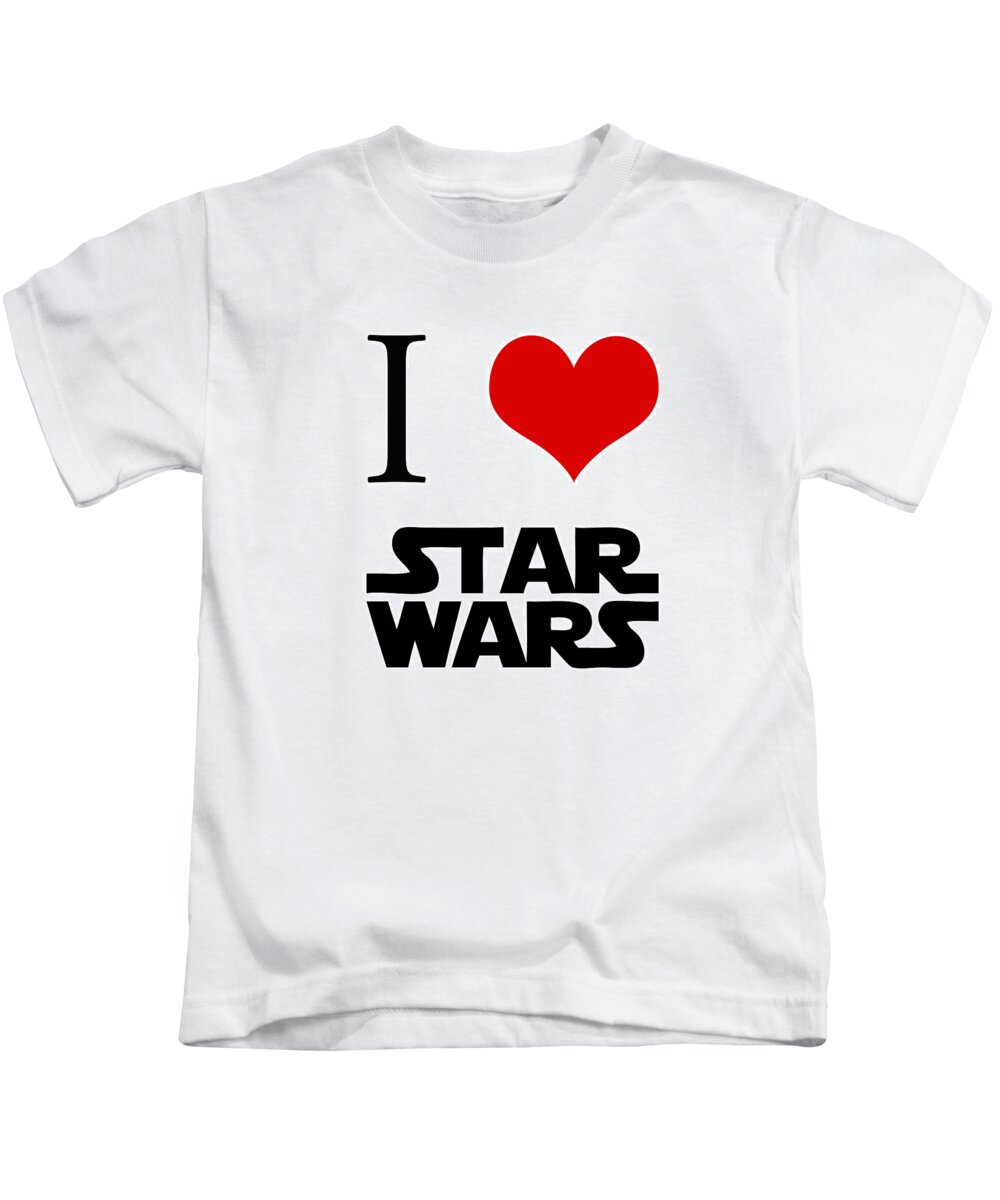 grænse Bonus horisont I love star wars Kids T-Shirt by Gina Dsgn - Pixels