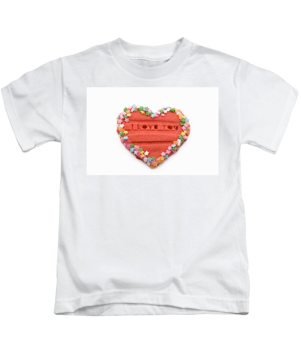 Communication Kids T-Shirt featuring the photograph I Love You by Diane Macdonald