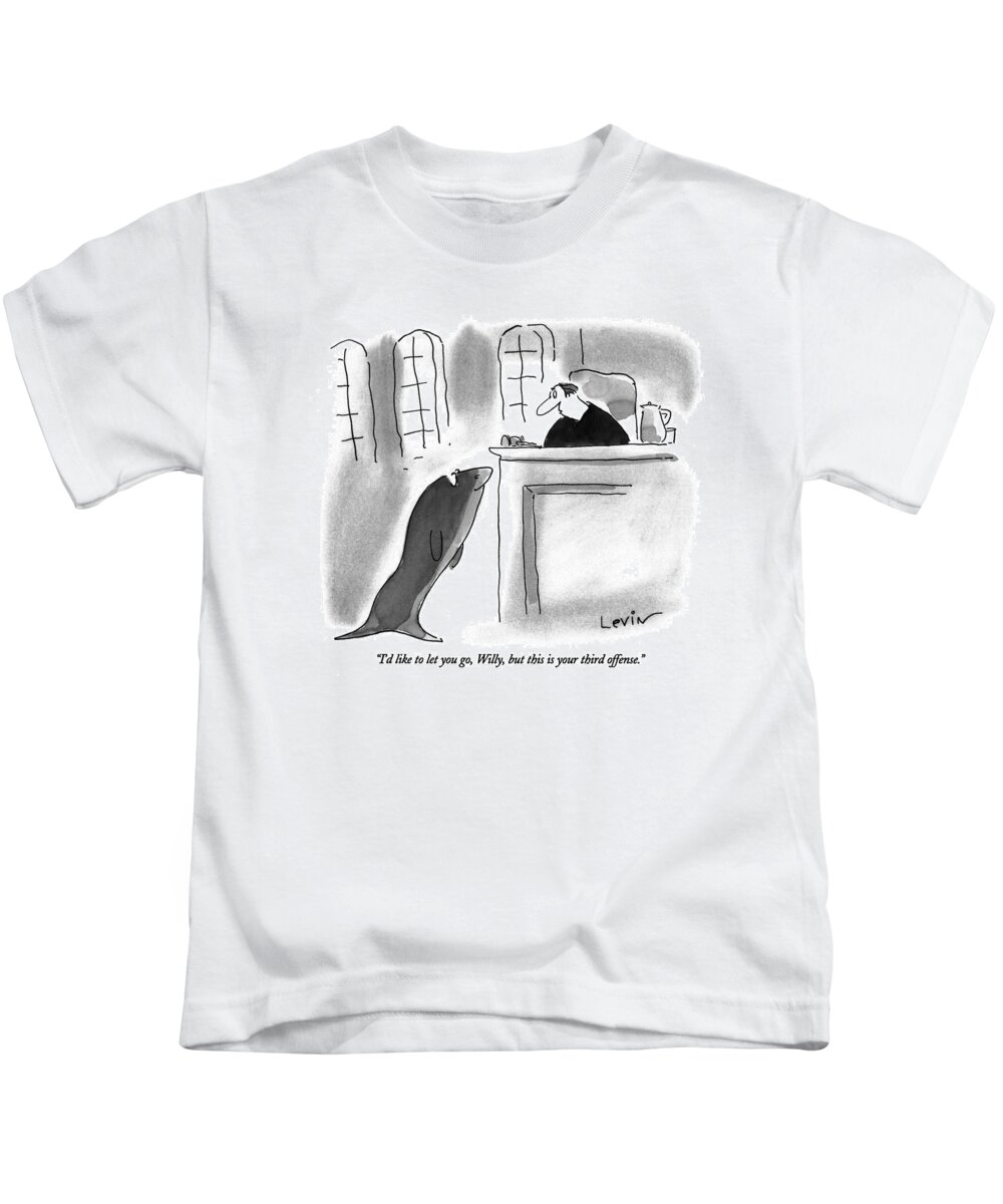 
Crime Kids T-Shirt featuring the drawing I'd Like To Let You Go by Arnie Levin