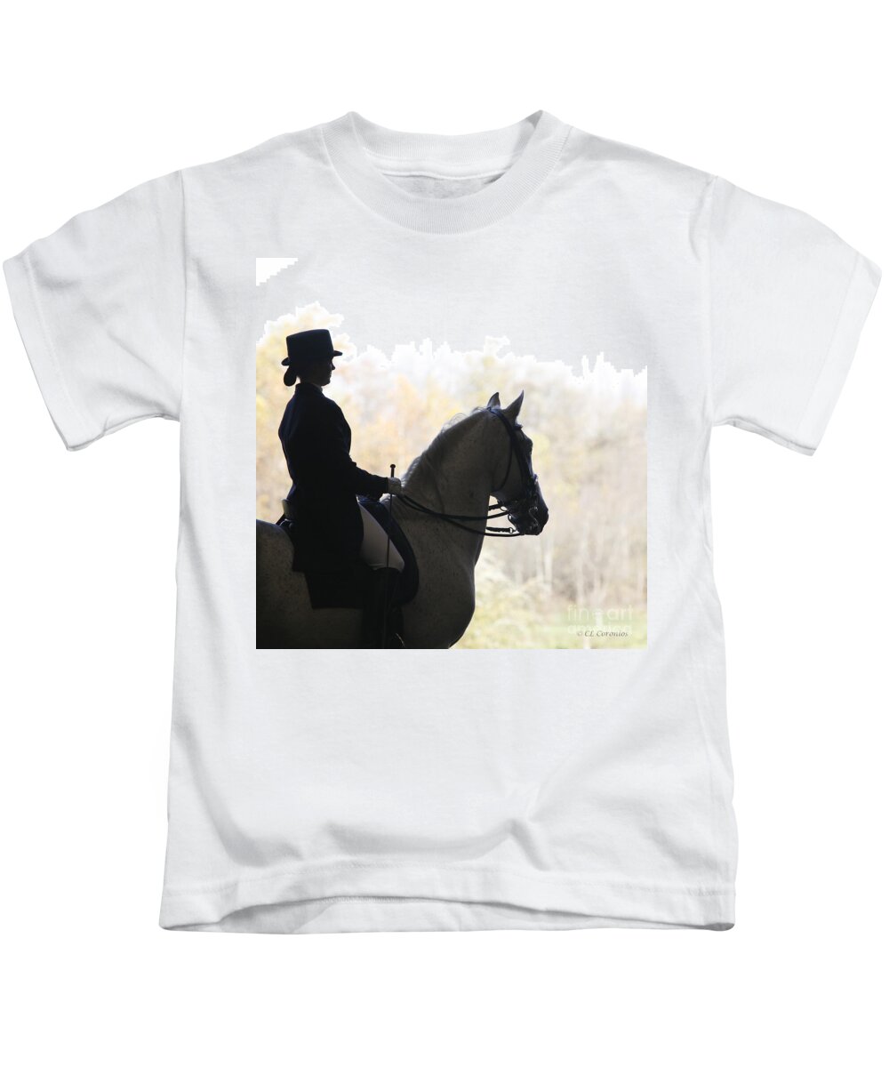 Horse Kids T-Shirt featuring the photograph In the Distance by Carol Lynn Coronios