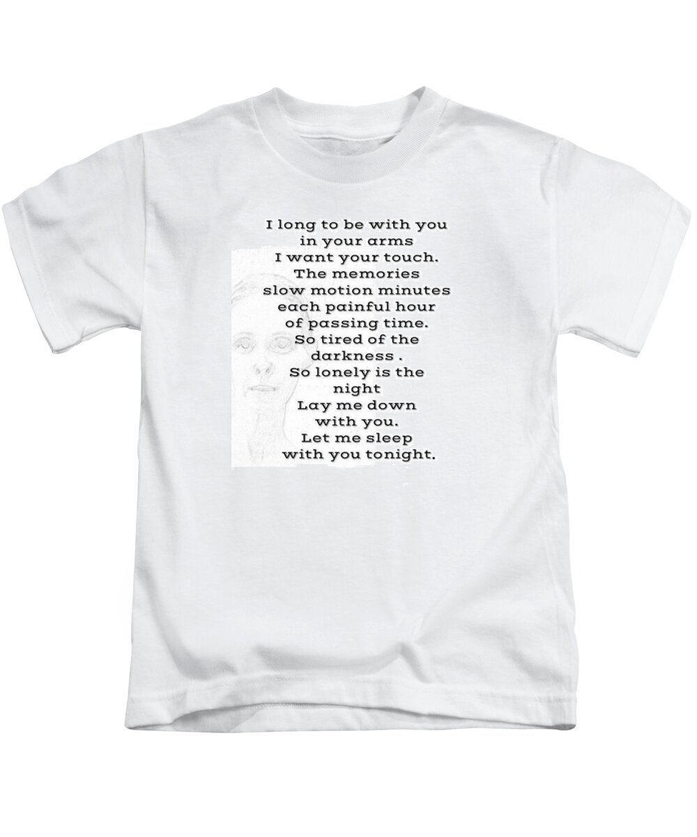  #nonobjective Kids T-Shirt featuring the photograph Insomnia by Lisa Piper