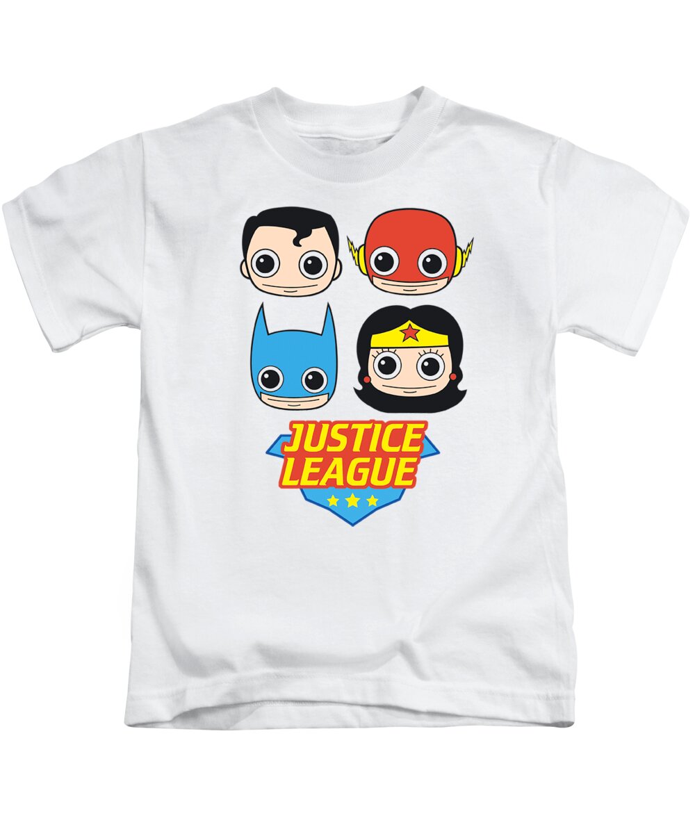  Kids T-Shirt featuring the digital art Jla - Lil League by Brand A