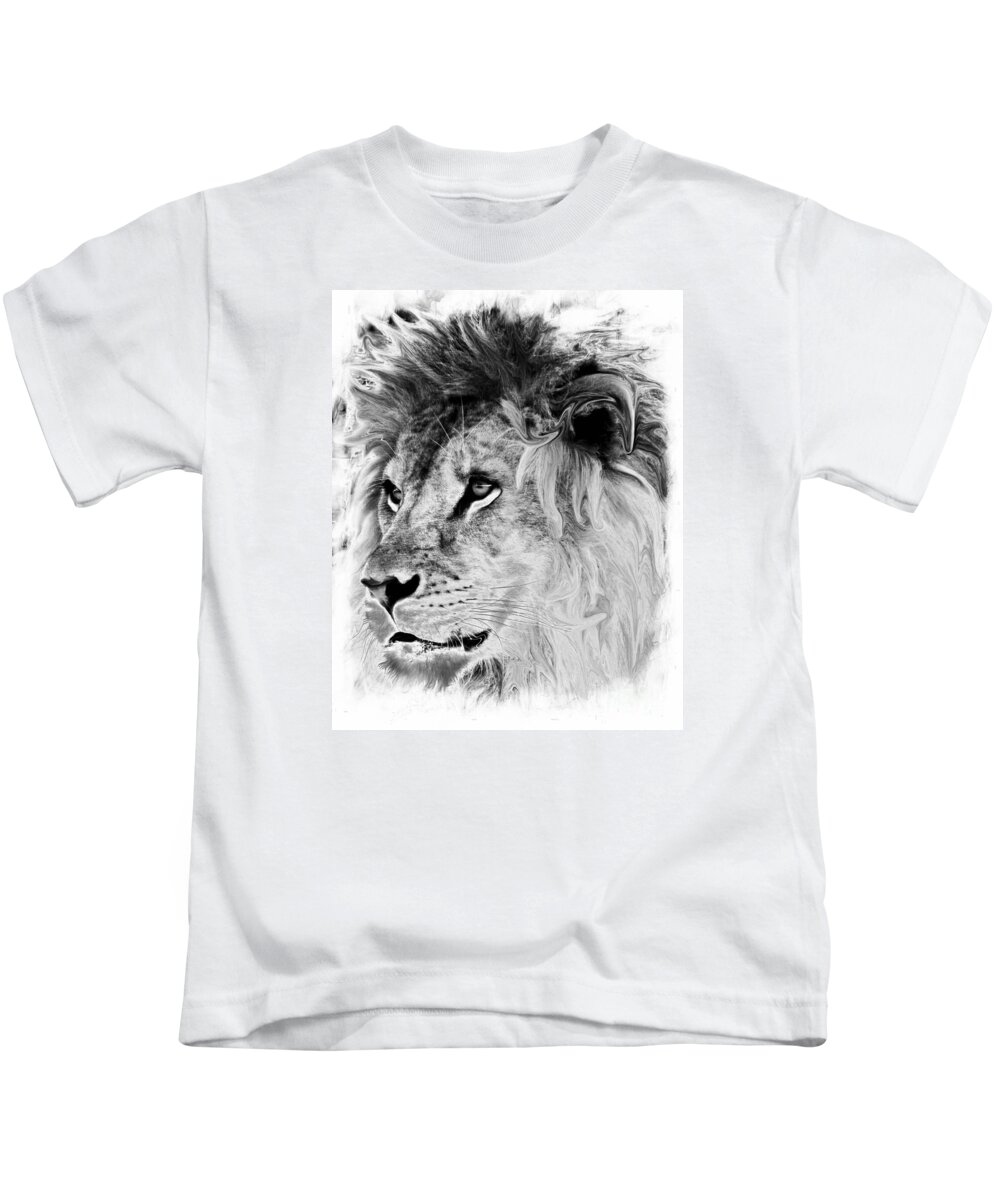Marcia Lee Jones Kids T-Shirt featuring the photograph Jungle King by Marcia Lee Jones
