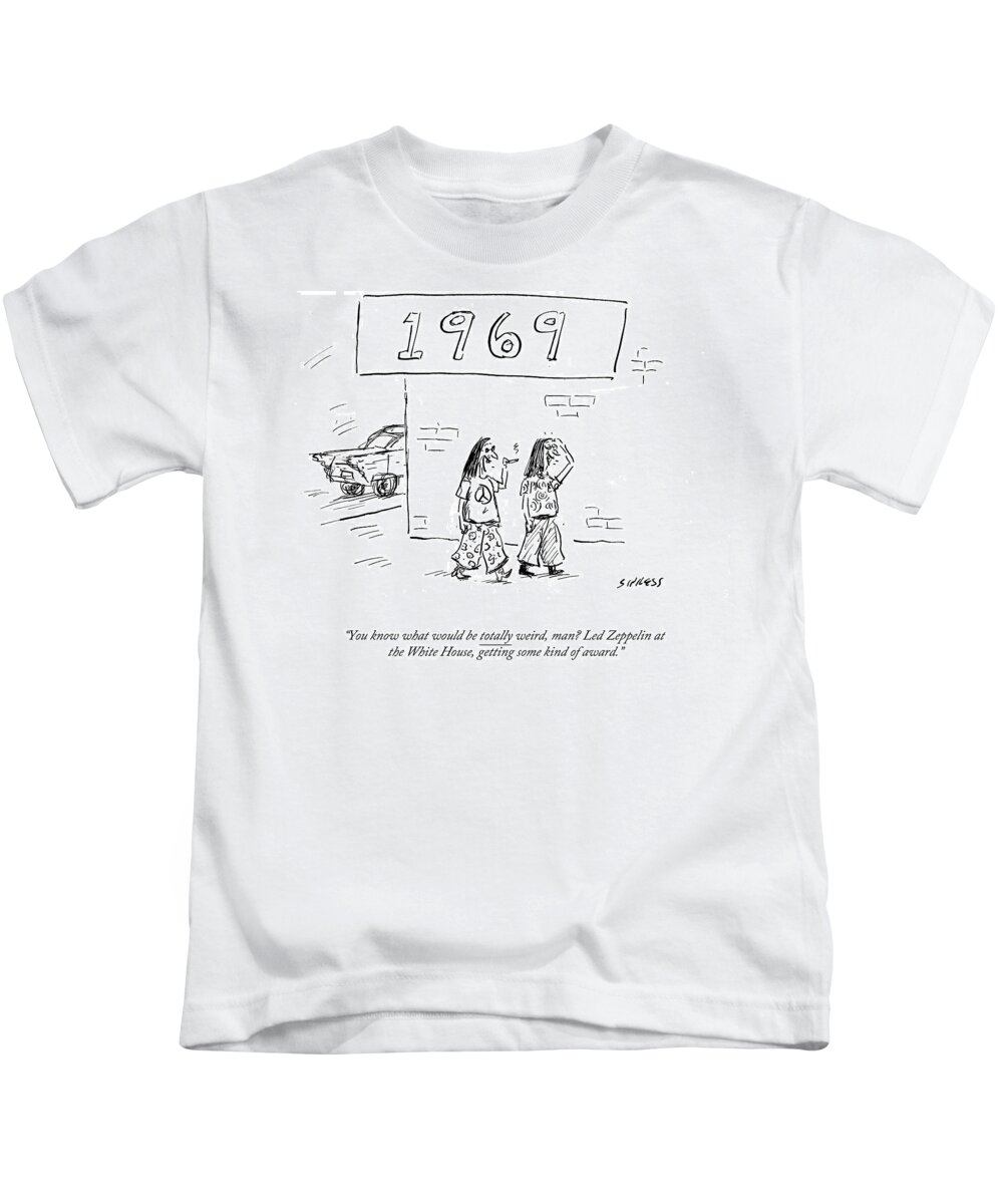 Led Zeppelin The White House Getting Some Kind T-Shirt by David Sipress - Conde Nast