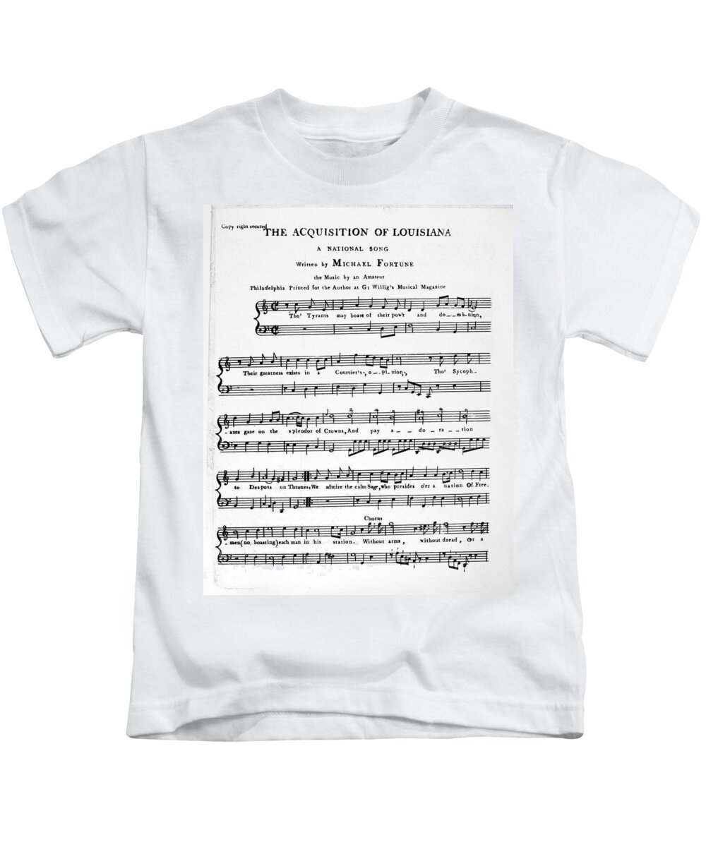 Louisiana Purchase Song Kids T-Shirt by Granger - Granger Art on