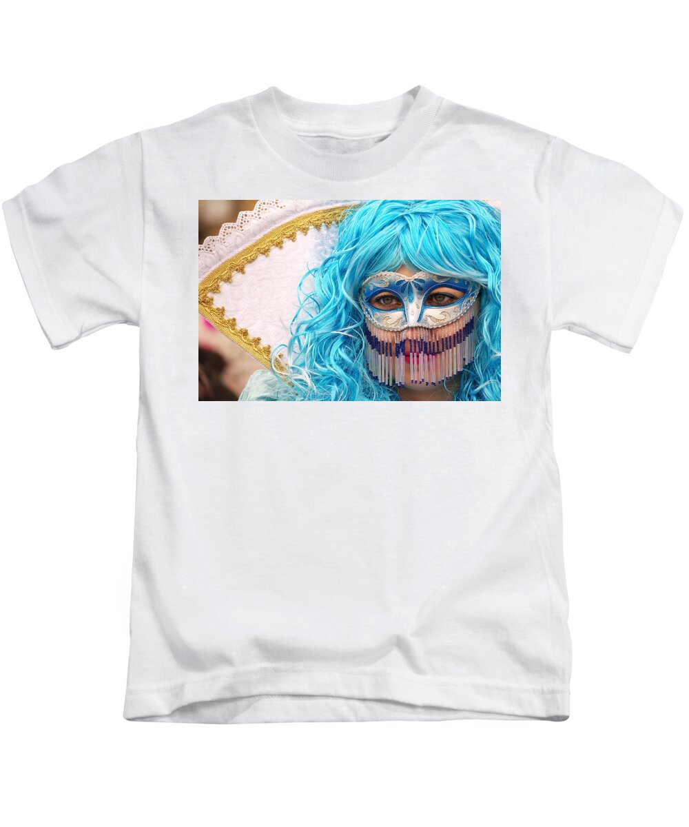 Costume Kids T-Shirt featuring the photograph Mask by Ivan Slosar