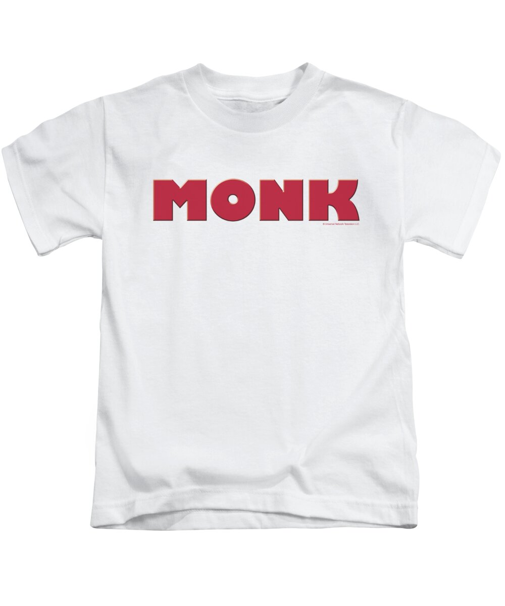 Monk Kids T-Shirt featuring the digital art Monk - Logo by Brand A