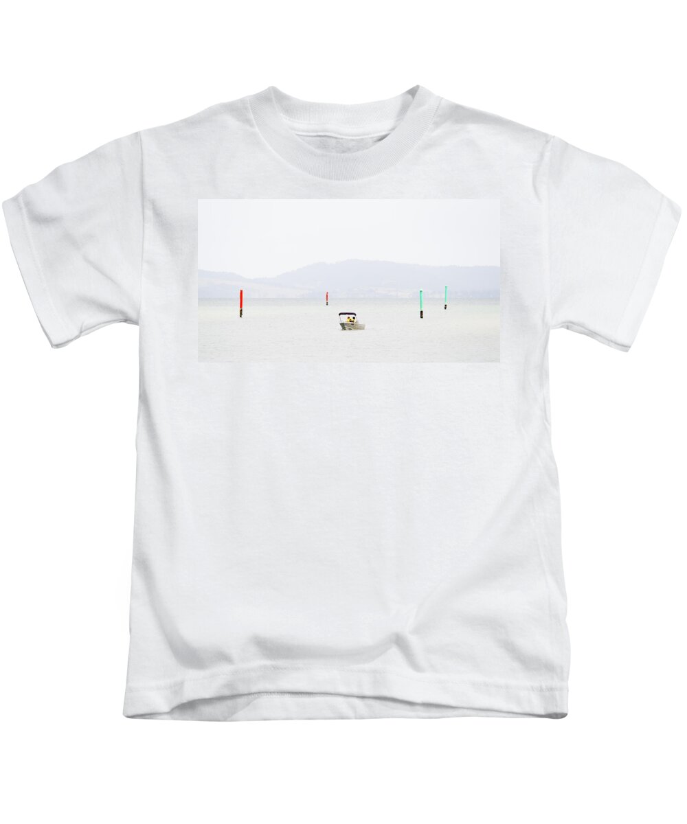 Seascape Kids T-Shirt featuring the photograph Nearly Home by Anthony Davey