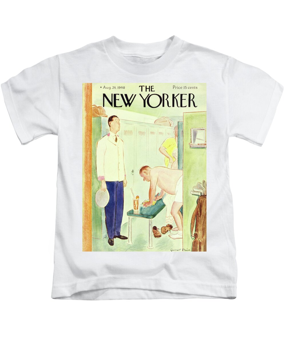 Country Club Kids T-Shirt featuring the painting New Yorker August 24 1940 by Garrett Price