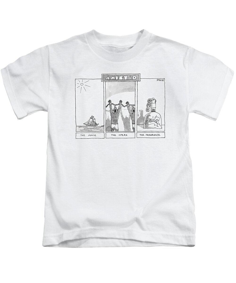Opera Kids T-Shirt featuring the drawing New Yorker December 22nd, 1997 by Jack Ziegler
