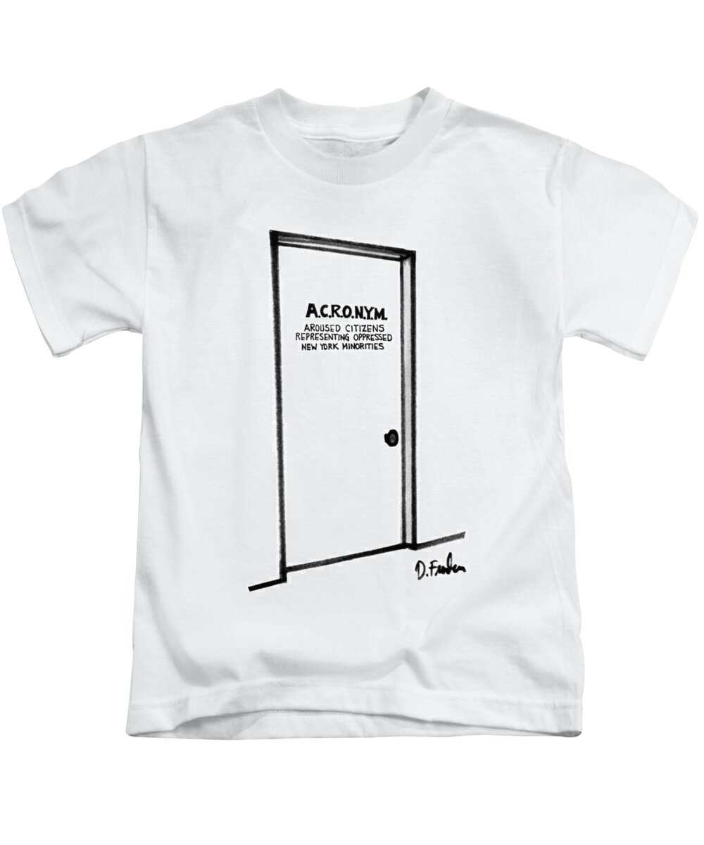 Artkey 51276 Kids T-Shirt featuring the drawing No Caption by Dana Fradon