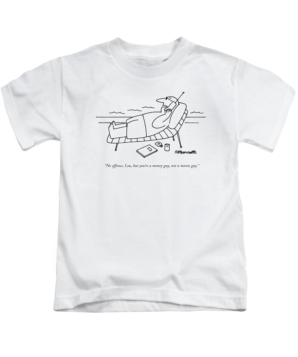 Marketing Kids T-Shirt featuring the drawing No Offense, Lou, But You're A Money Guy by Charles Barsotti
