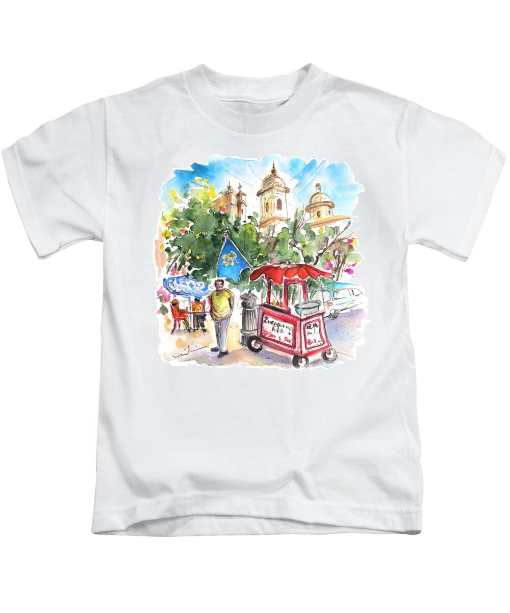 Travel Kids T-Shirt featuring the painting Noto 03 by Miki De Goodaboom