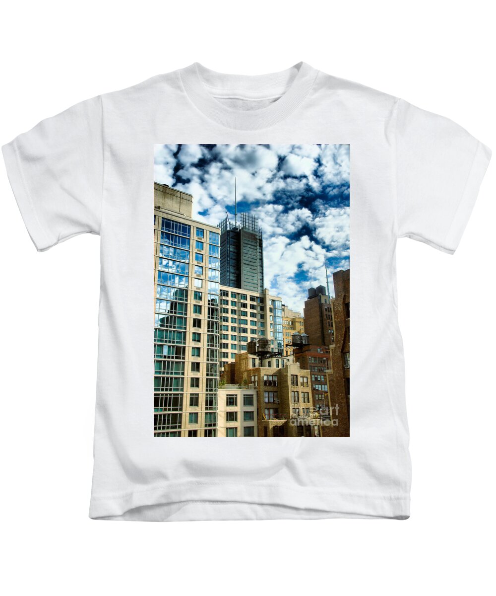 Apartment Kids T-Shirt featuring the photograph NYC Urban HDR by Amy Cicconi