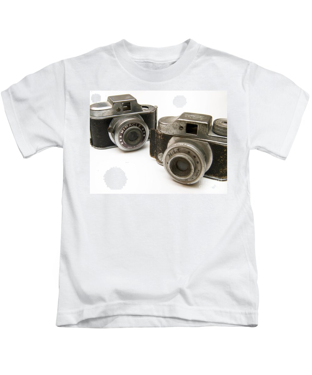 Antique Kids T-Shirt featuring the photograph Old Toy Cameras by Amy Cicconi