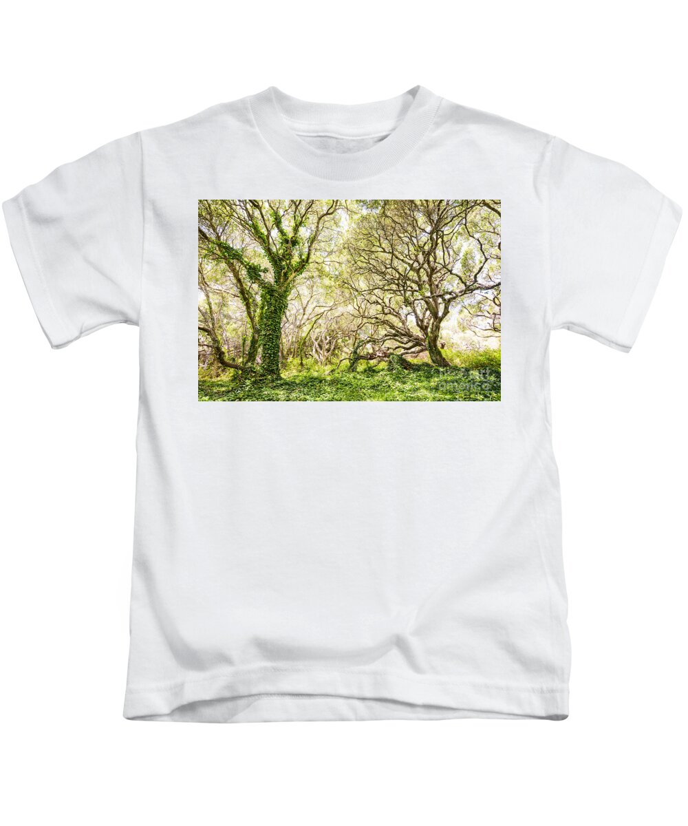 Los Osos Oak State Natural Reserve Kids T-Shirt featuring the photograph Once Upon A Time by Jamie Pham