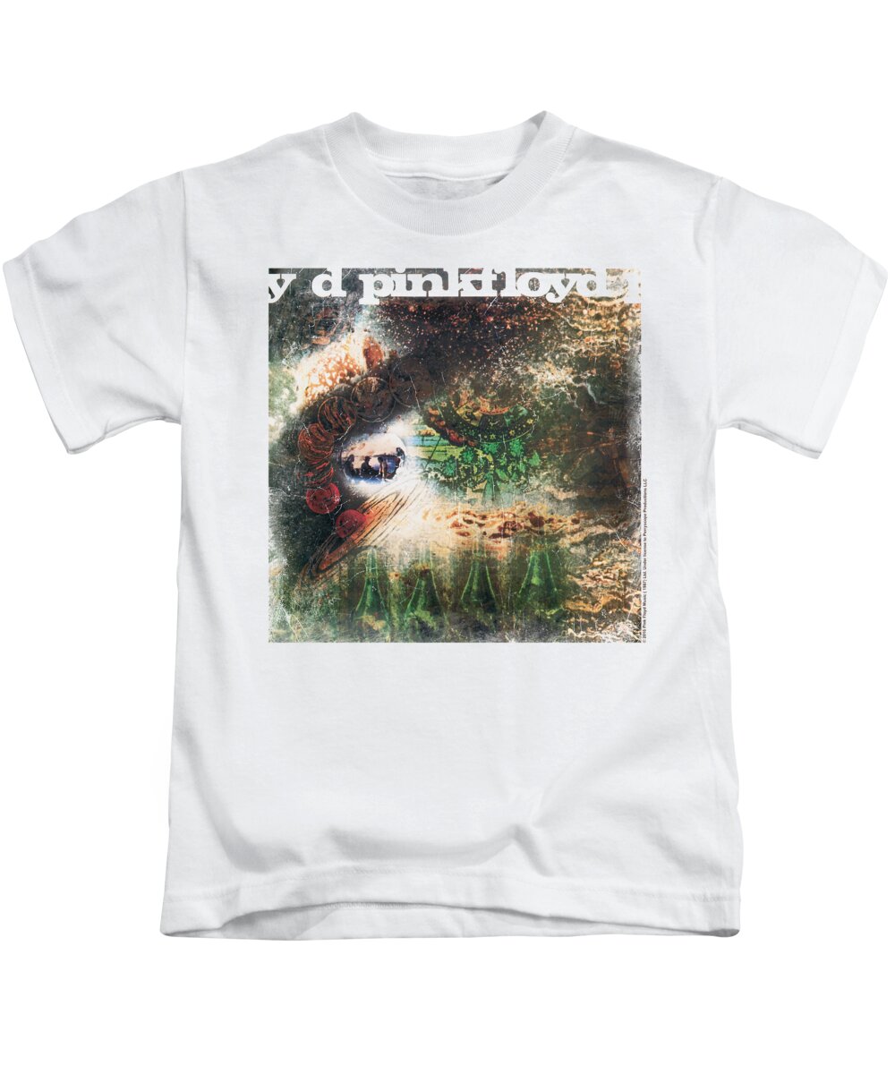  Kids T-Shirt featuring the digital art Pink Floyd - Saucerful Of Secrets by Brand A