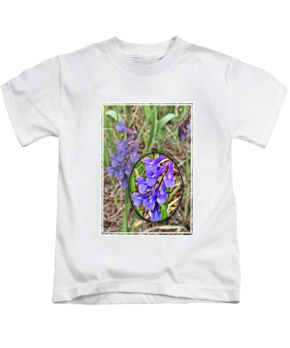 Nature Kids T-Shirt featuring the photograph Purple Wildflowers by Susan Kinney