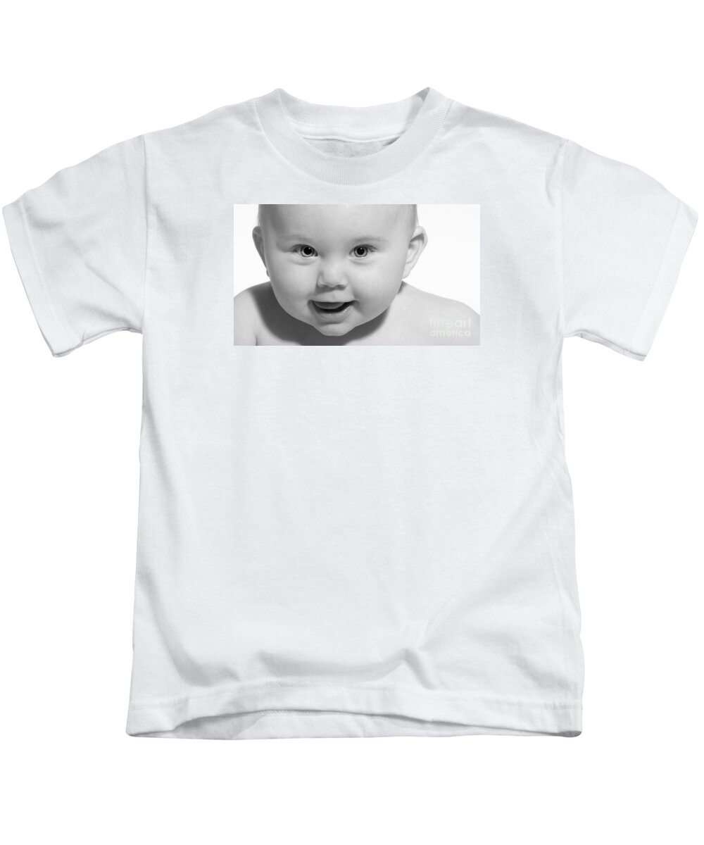 Festblues Kids T-Shirt featuring the photograph RockaBaby.. by Nina Stavlund
