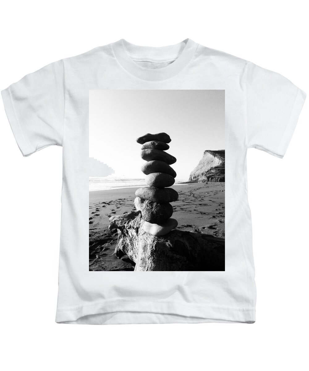 Country Kids T-Shirt featuring the photograph Rocks In Balance by Lorraine Devon Wilke