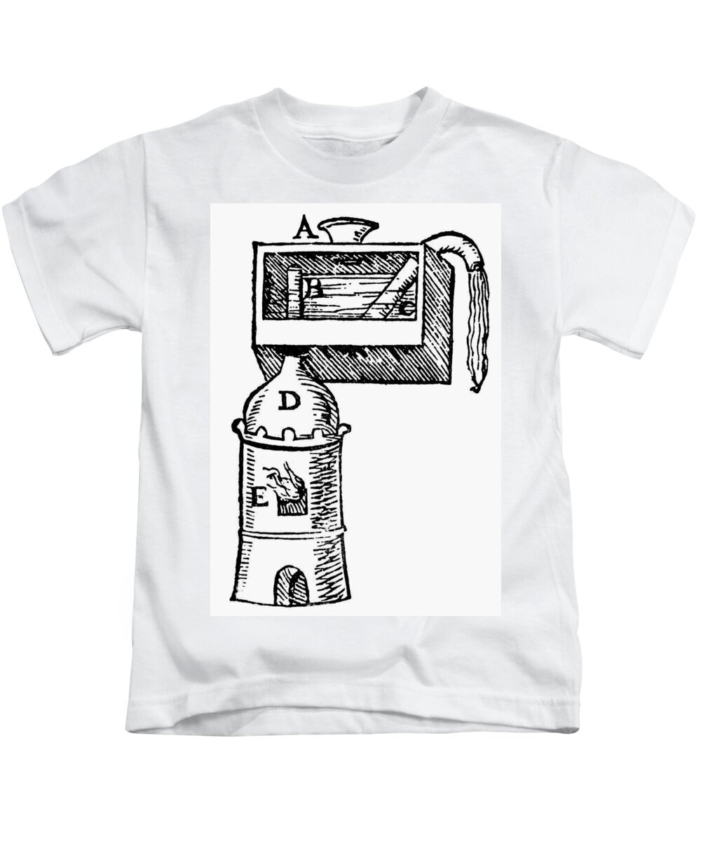 1606 Kids T-Shirt featuring the photograph Steam Apparatus, 1606 by Granger