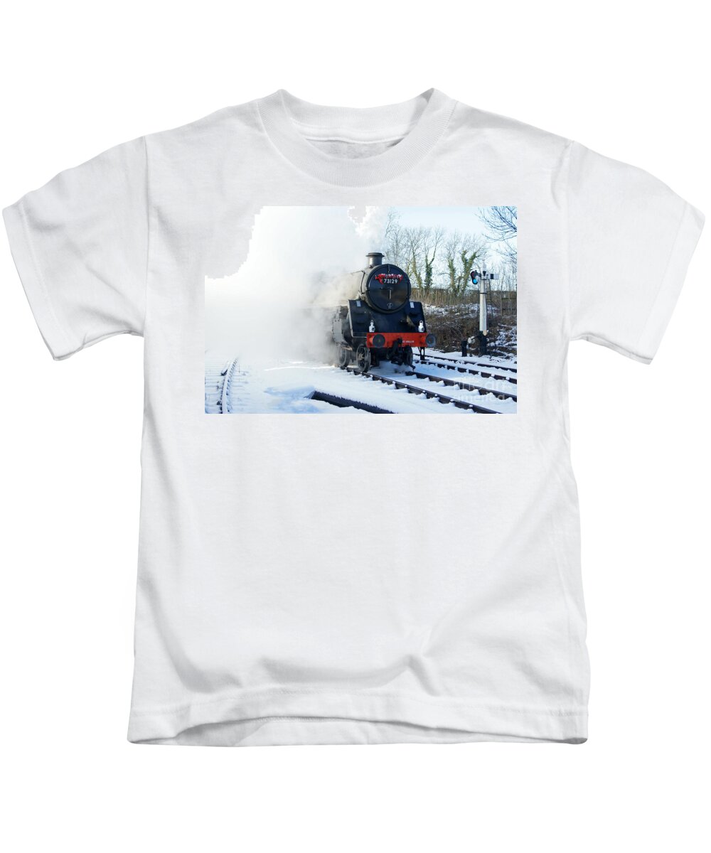 Steam Kids T-Shirt featuring the photograph Steam Up by David Birchall