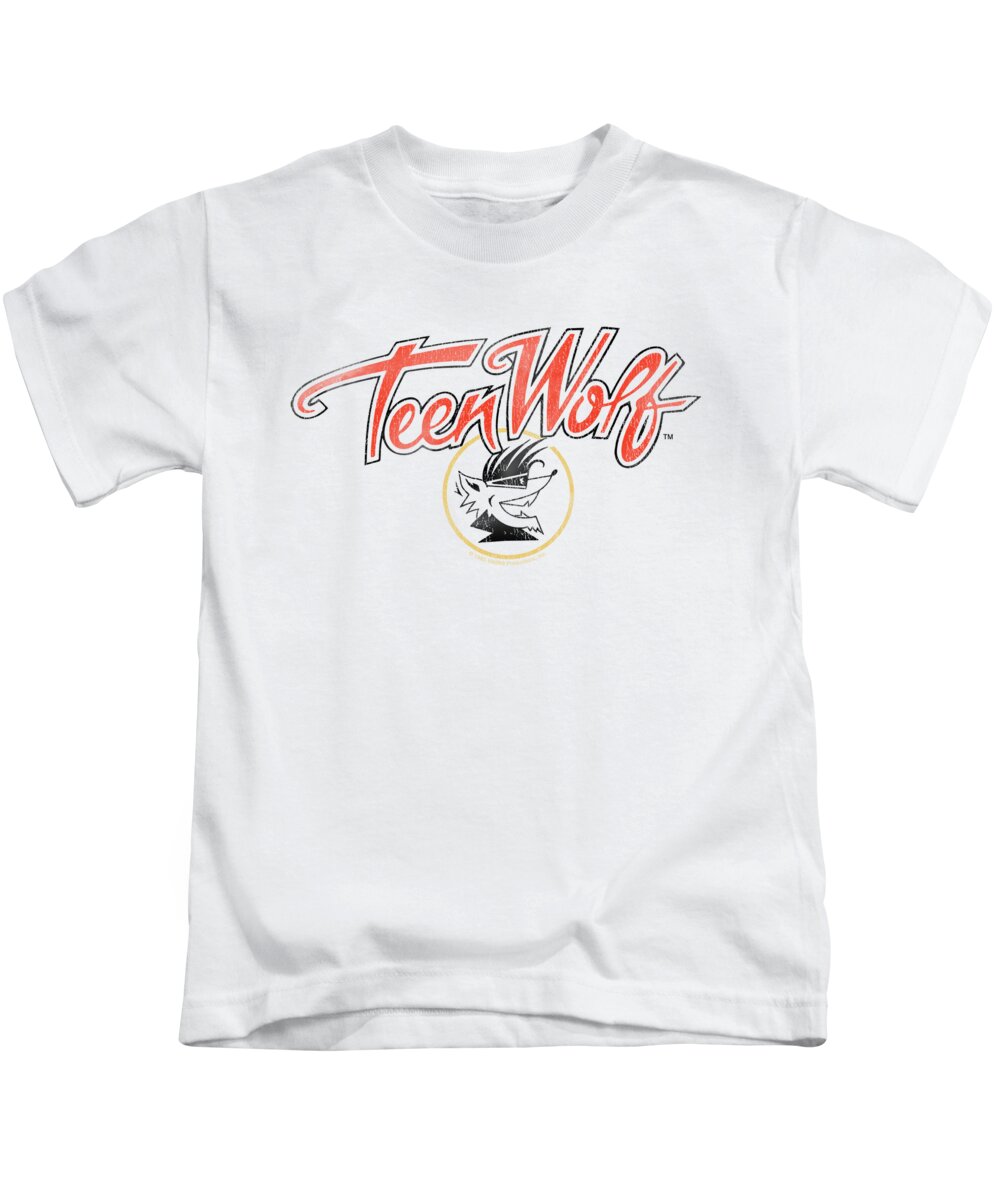  Kids T-Shirt featuring the digital art Teen Wolf - Poster Logo by Brand A