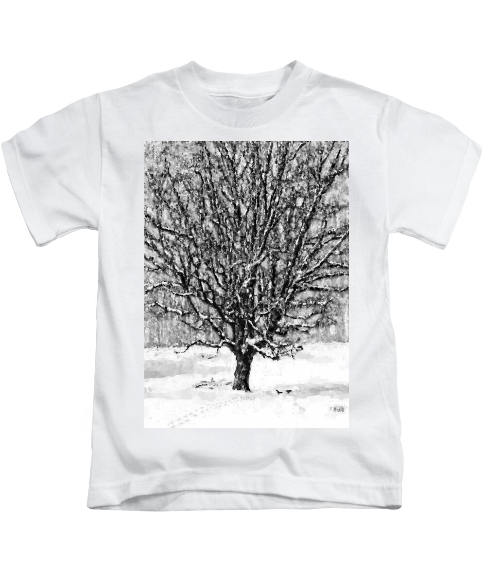 Tree Kids T-Shirt featuring the digital art The Adrian Tree by Gary Olsen-Hasek
