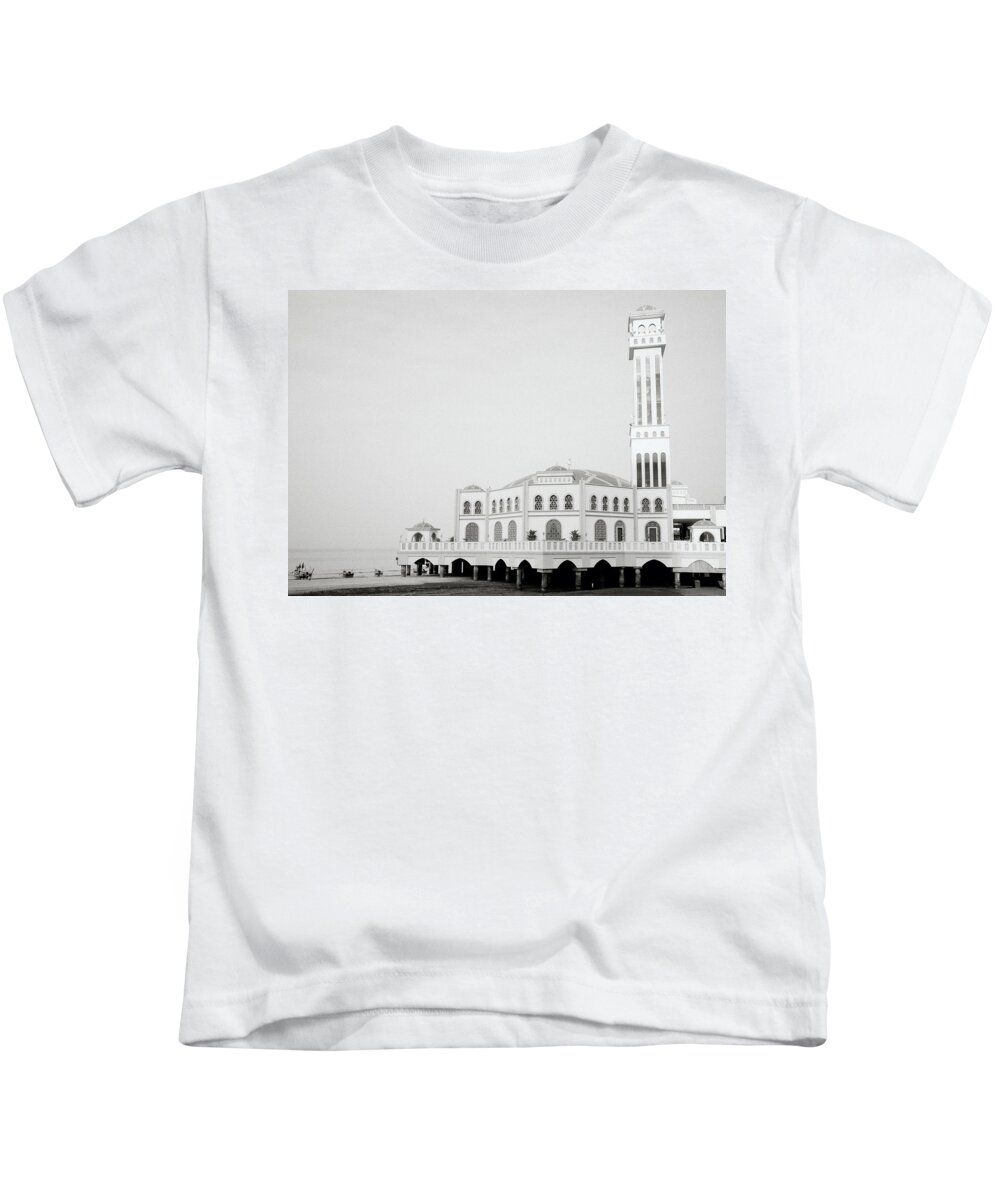 Religion Kids T-Shirt featuring the photograph The Floating Mosque by Shaun Higson