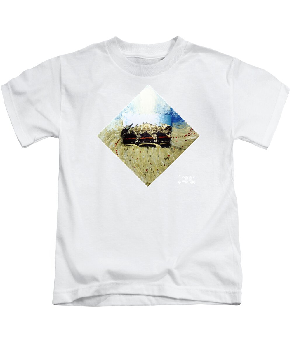 The Glory Of Being Kids T-Shirt featuring the painting The glory of Being by Heidi Sieber