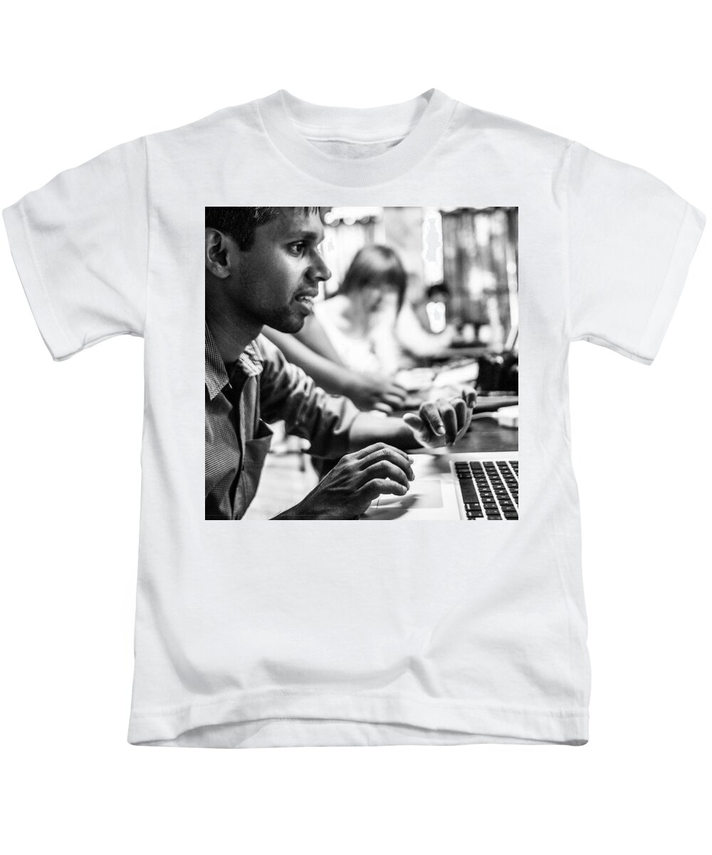 Development Kids T-Shirt featuring the photograph The Last 5 Years Have Been Amazing To by Aleck Cartwright