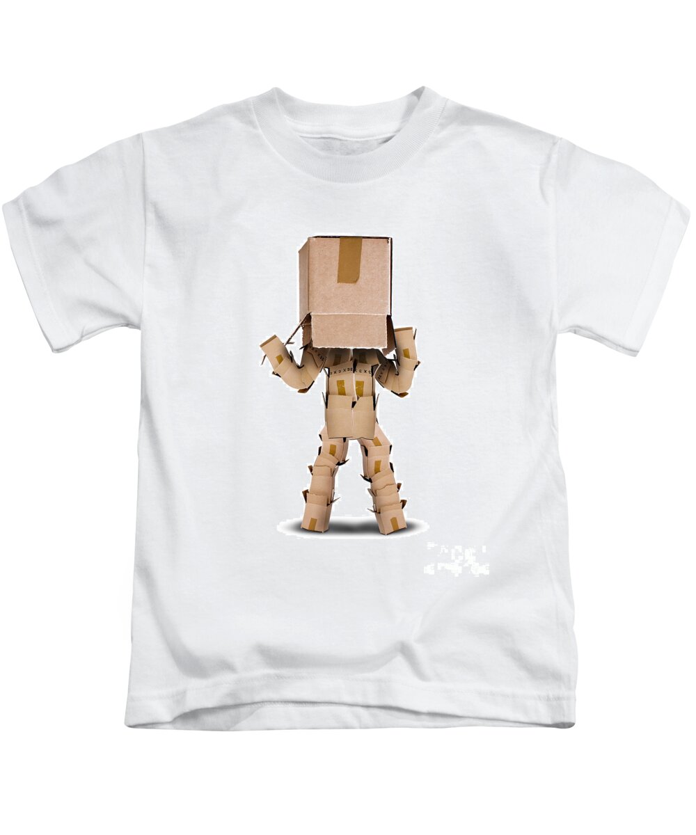 Thinking Kids T-Shirt featuring the photograph Think outside the box concept by Simon Bratt