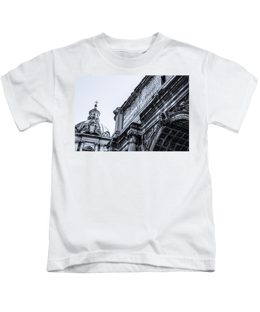 Rome Kids T-Shirt featuring the photograph Through the Past by AM FineArtPrints