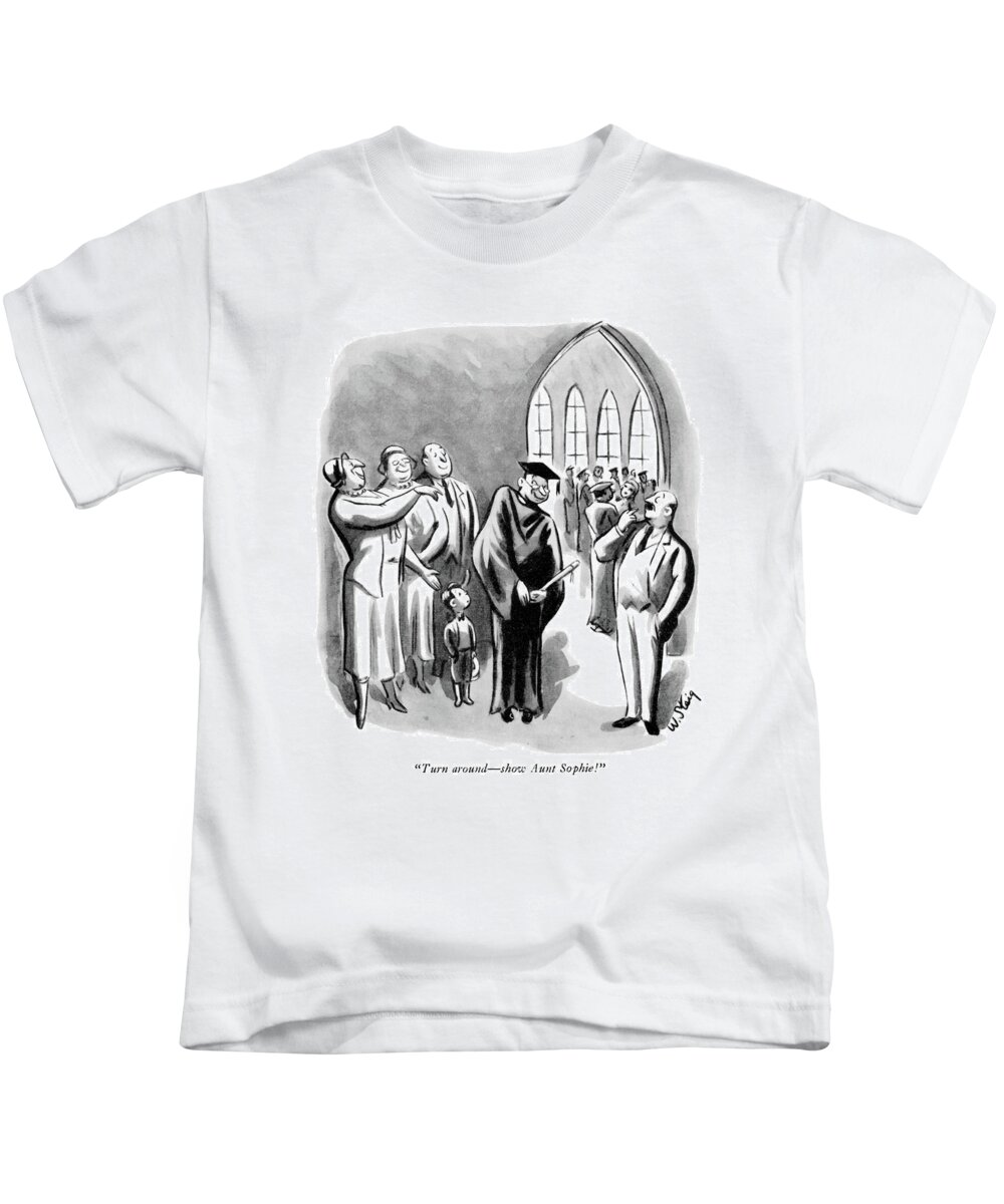 Education Kids T-Shirt featuring the drawing Show Aunt Sophie by William Steig