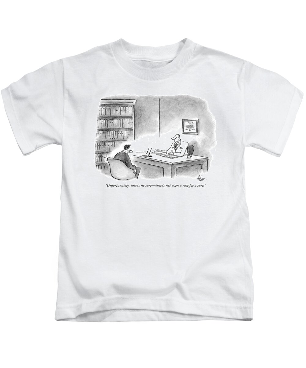 Medical Kids T-Shirt featuring the drawing Unfortunately by Frank Cotham