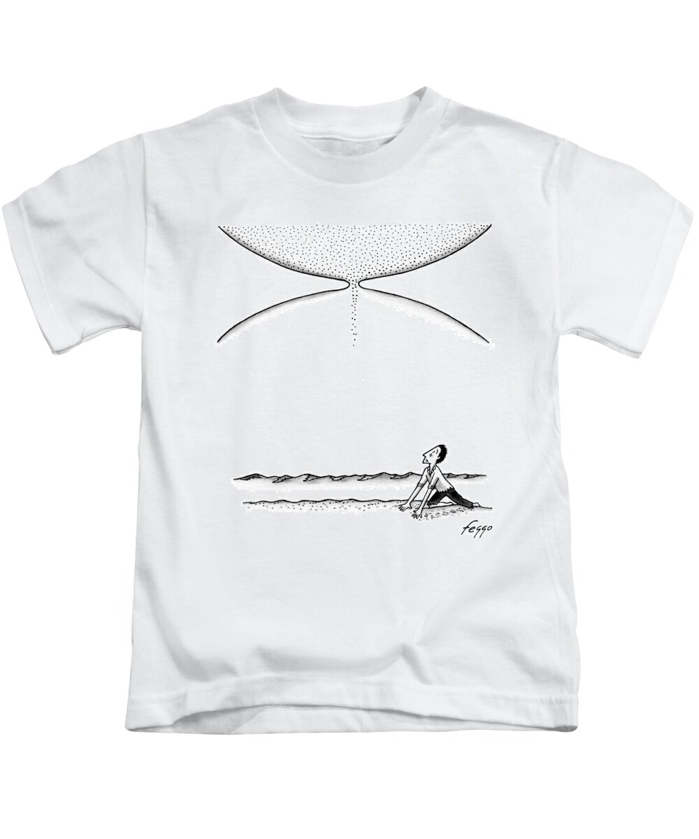 Desert Kids T-Shirt featuring the drawing Captionless by Felipe Galindo