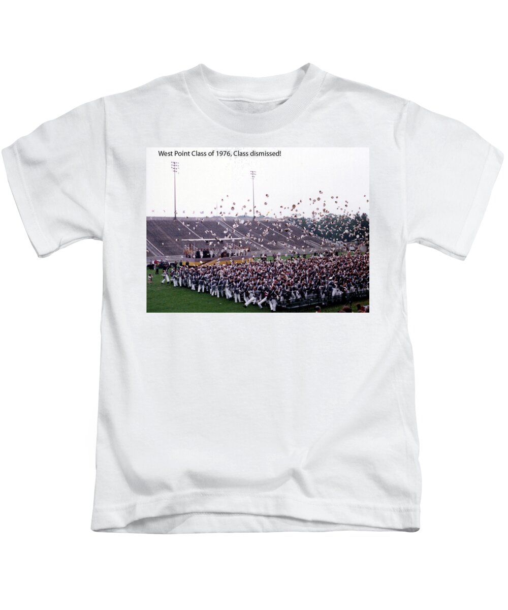 West Point Kids T-Shirt featuring the photograph USMA Class of 1976 by Dan McManus