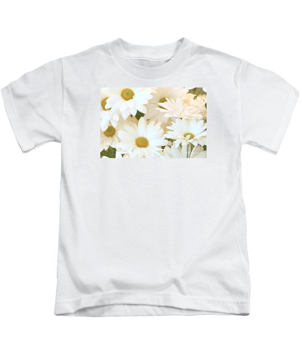 Chrysanthemum Kids T-Shirt featuring the photograph White Chrysanthemums by Richard J Thompson 