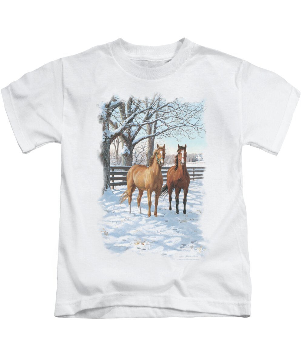 Wildlife Kids T-Shirt featuring the digital art Wildlife - Coffee And Chocolate by Brand A