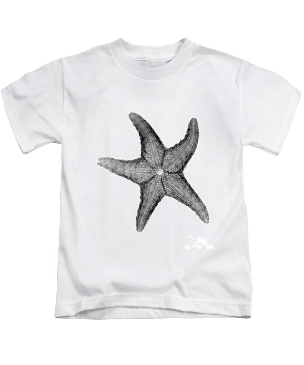 Radiograph Kids T-Shirt featuring the photograph X-ray Of Starfish by Bert Myers