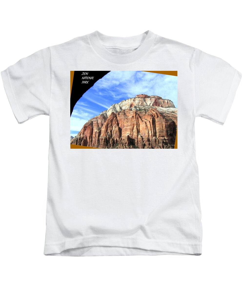 Zion National Park Kids T-Shirt featuring the photograph Zion National Park  by Will Borden