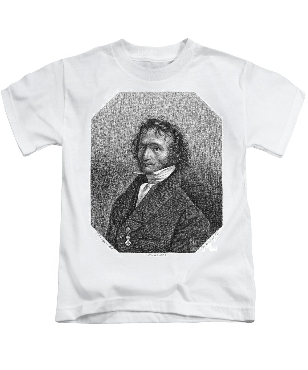 1829 Kids T-Shirt featuring the photograph Nicolo Paganini (1782-1840) #1 by Granger