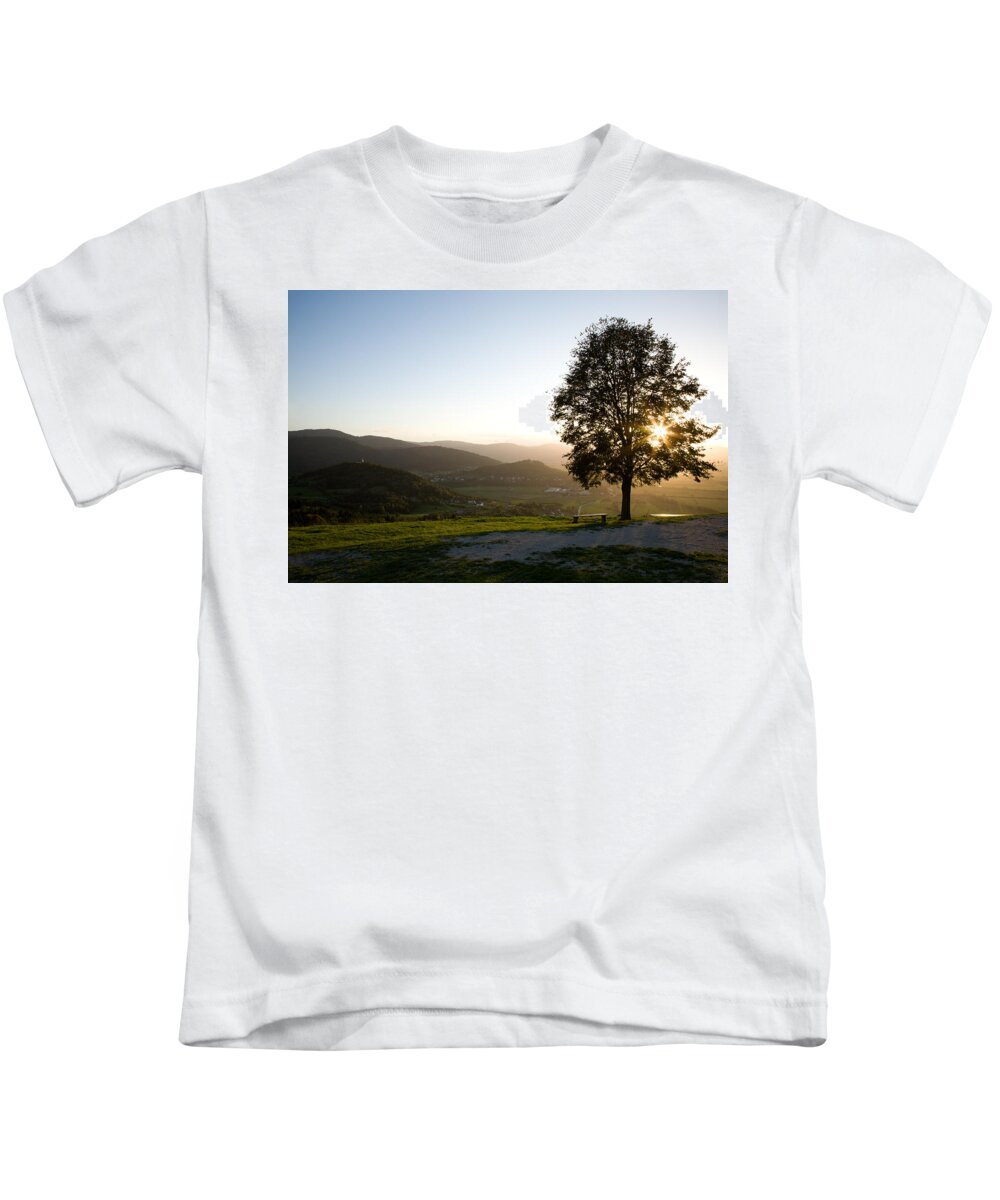 Saint Kids T-Shirt featuring the photograph Barje view by Ian Middleton