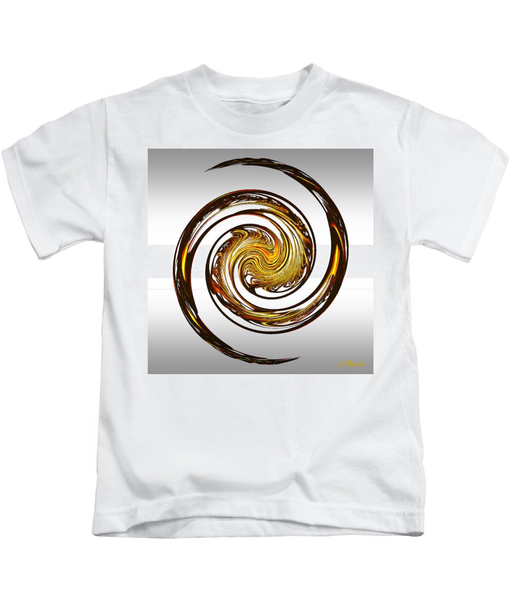 Fractal Kids T-Shirt featuring the digital art Dragon by Leslie Revels
