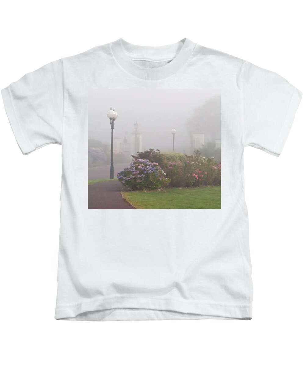 Fog Kids T-Shirt featuring the photograph Foggy Morn by Rebecca Samler